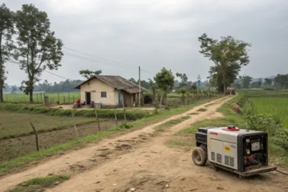 groupe électrogène dans un milieu rural